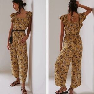 Anthropologie Kopal Myra Floral Jumpsuit S